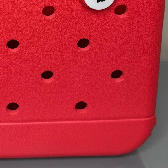 NWT! EVA Waterproof Bogg or Croc Style Tote bag -Bitty size Mini -Red - Picture 3 of 5